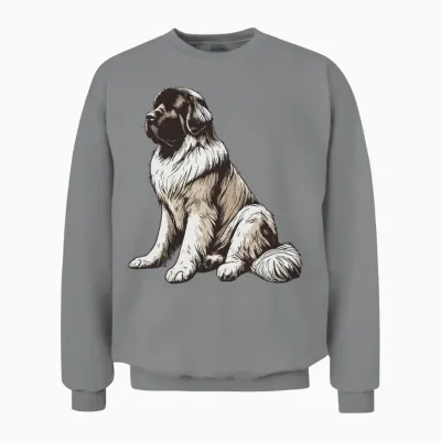Newfoundland Dog Unisex Sweatshirt - Sport Grey