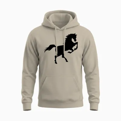 Horse, Wild Horse, Horse Owner, Rodeo, Wild Unisex Hoodie - Sand