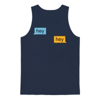 Hey Grindr Classic Unisex Tank Top - Navy – 1