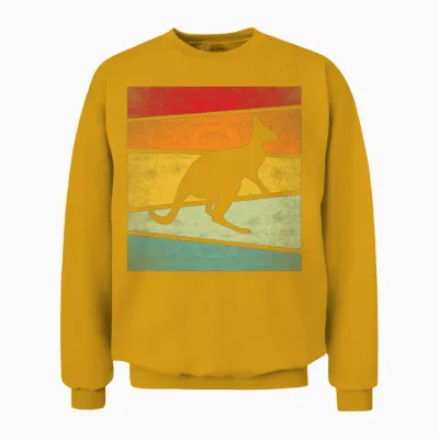 Kangaroo Retro Unisex Sweatshirt - Gold