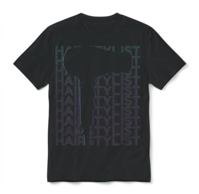 Hairstylist Hairdresser Retro Unisex T-Shirt - Black