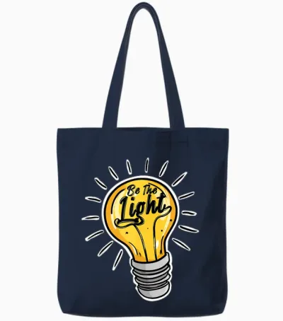 L'ampoule étant La Lumière Tote Bags - Navy