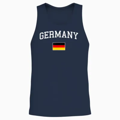 Deutschlandflagge Herren Damen Kinder Deutschland Unisex Tank Top - Navy