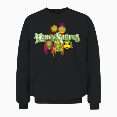 Heavysaurus Exclusive Merch T-Shirt, Black Unisex Sweatshirt - Black