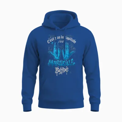 C'est Pas La Capitale C'est Marseille Unisex Hoodie - Royal