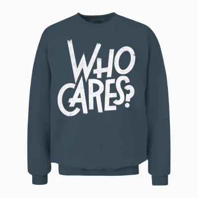 Who Cares? Unisex Sweatshirt - Dark Heather