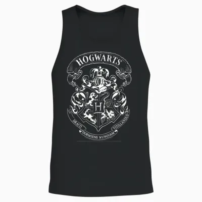 Kinder Harry Potter Hogwarts Crest Camiseta Unisex Tank Top - Black