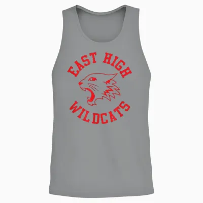 East High Wildcats Unisex Tank Top - Sport Grey