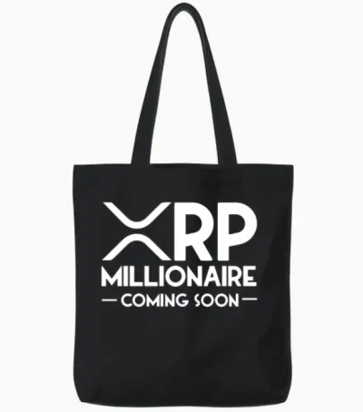 Xrp Millionaire Coming Soon Ripple Xrp Crypto Tote Bags - Black