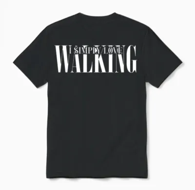 Hiking Hike Outdoor Walk Walking Unisex T-Shirt - Black