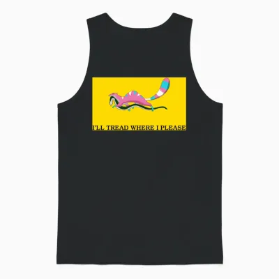I'll Tread Where I Please Unisex Tank Top - Black