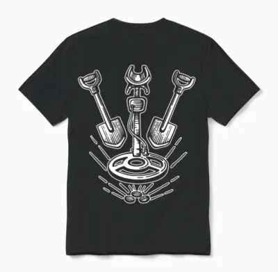 Gold Mining Miner Unisex T-Shirt - Black