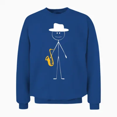 Saxophone Saxophone Guy Unisex Sweatshirt - Royal