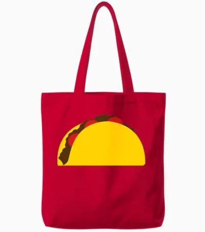 Make Tacos Not Walls Tote Bags - Red