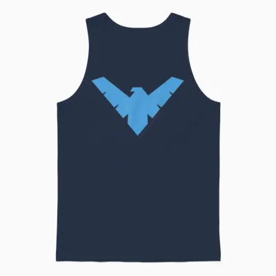 Dc Comics Nightwing Classic Superhero Blue Logo Unisex Tank Top - Navy
