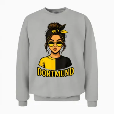 Dortmund T-Shirt Dortmunder Ultras Women's / Girls' Unisex Sweatshirt - Ash