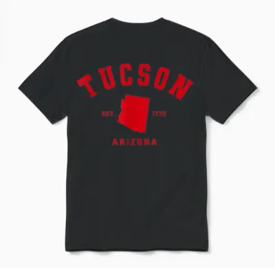 Ville Natale De Tucson, Arizona, Cadeau Tucson, Arizona Unisex T-Shirt - Black