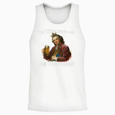 Der Pöbel Reiche Mir Den Gerstensaft Unisex Tank Top - White