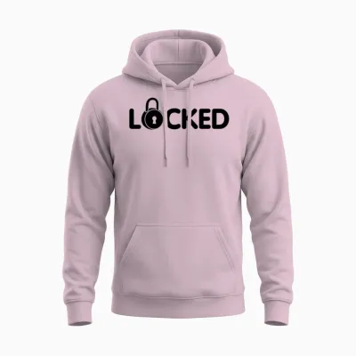 Locked Unisex Hoodie - Light Pink
