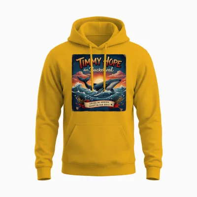 Timmy Hope Buckelwal Wal Meer Ozean Natur Design Unisex Hoodie - Gold