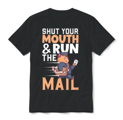 Postal Worker Mail Lady Mail Carrier Postal Unisex T-Shirt - Black