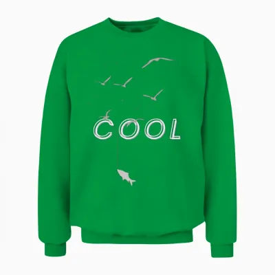 Bold Black Statement Tee – Minimalist Urban Style Unisex Sweatshirt - Irish Green