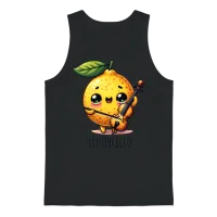 Funny Lemon Funny Cello Funny Lemoncello Unisex Tank Top - Black – 1