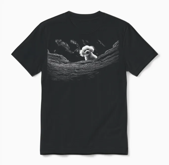 Silence of the Lamb Dog a Little Lamb in the Killer Silence Unisex T-Shirt in Black
