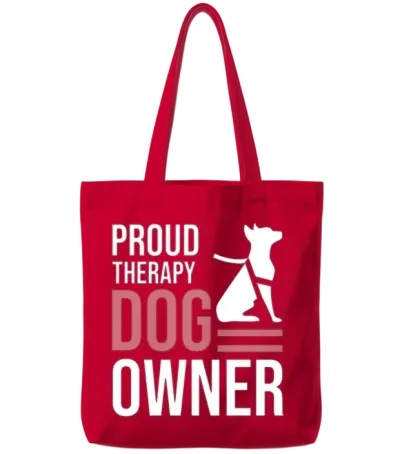 Therapy Dog Tote Bags - Red