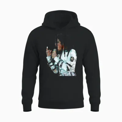 Michael Jackson Live Bad Tour Wembley 1988 Unisex Hoodie - Black