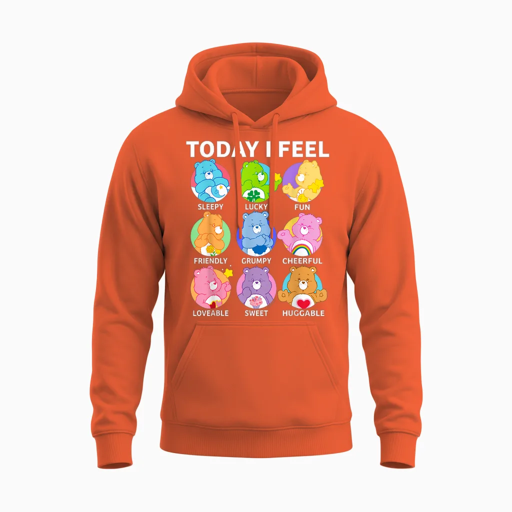 Care Bears Today I Feel Wildlife Unisex Hoodie in Orange