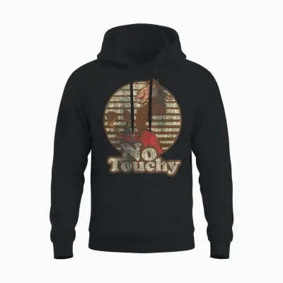 Disney Emperor's New Groove Kuzco Llama No Touchy Short Sleeve Unisex Hoodie - Black