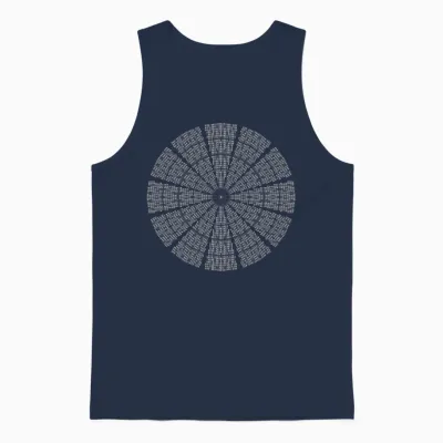 Astrodome Ceiling Unisex Tank Top - Navy
