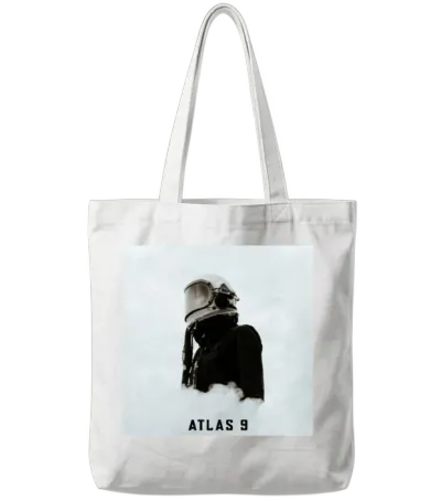 Atlas 9 Album Cover Tote Bags - White