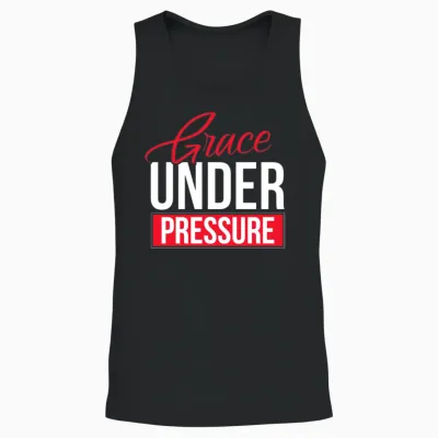 Funny Saying Design Unisex Tank Top - Black