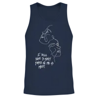 I Still Have So Many Parts of Me to Meet Unisex Tank Top - Navy – 2
