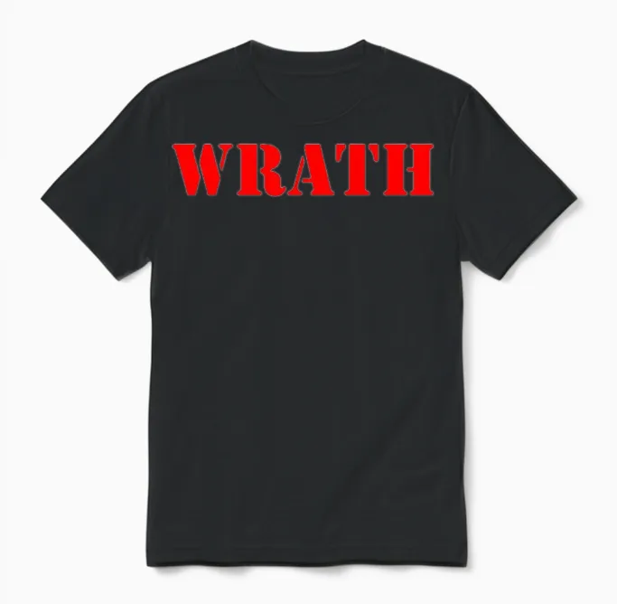 Wrath Unisex T-Shirt in Black