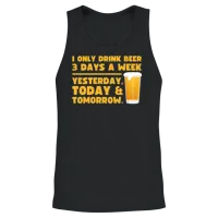 Funny Beer — Wine & Unisex Tank Top - Black – 2