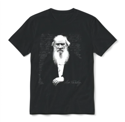 Leo Tolstoy Unisex T-Shirt - Black