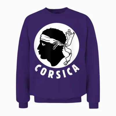 Corsica Corsica Lovers Moorish Head 2a 2b Gang Unisex Sweatshirt - Purple