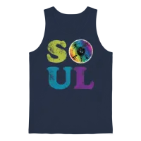 Soul Retro Unisex Tank Top - Navy – 1