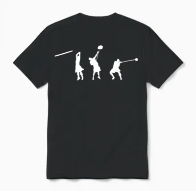 Silhouette, Three Events Unisex T-Shirt - Black