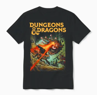 Dungeons & Dragons Strike the Beholder T-Shirt, Black Unisex T-Shirt - Black