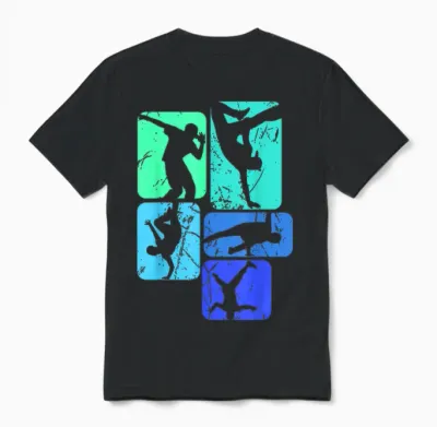 Breakdance Breakdancer Breakdancing Children's Boys Unisex T-Shirt - Black