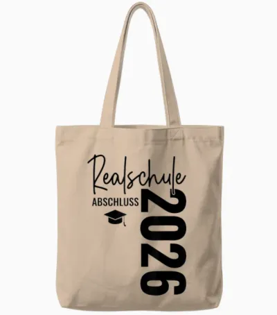 Realschule Abschluss 2026 Prüfung Bestanden Schulabschluss Tote Bags - Natural