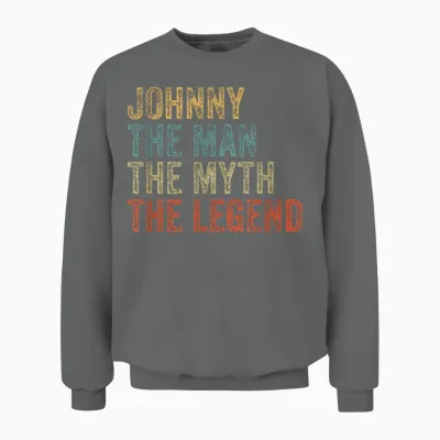 Johnny the Man the Myth the Legend Unisex Sweatshirt - Graphite Heather