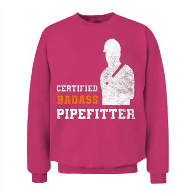 Funny Pipefitter Steamfitter Unisex Sweatshirt - Heliconia