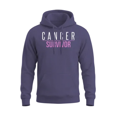 Cancer Survivor Unisex Hoodie - Heather Sport Dark Navy