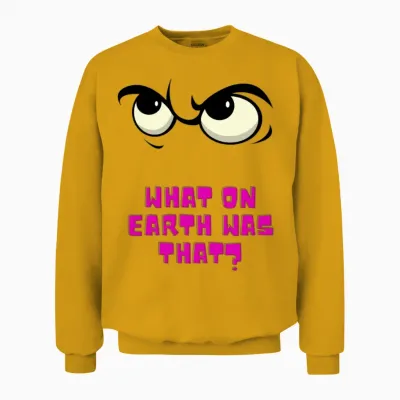 Funny Eyes Unisex Sweatshirt - Gold