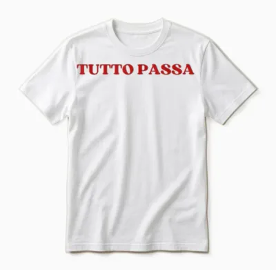 Tutto Passa Y2k Aesthetic Trendy Unisex T-Shirt - White